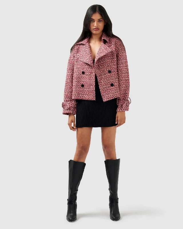 Everyday Style Power Over Me Tweed Jacket - Red