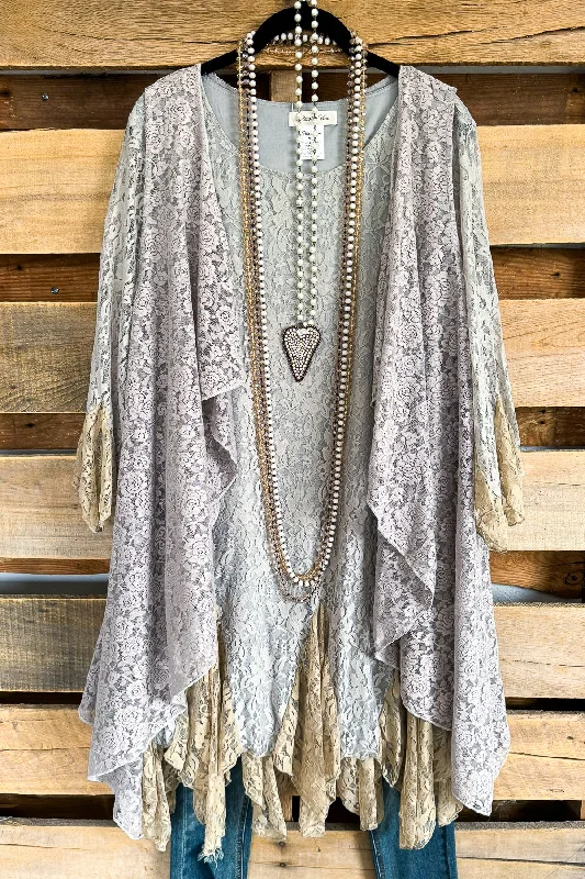 Cozy Knits Listen Closely Vest - Light Gray