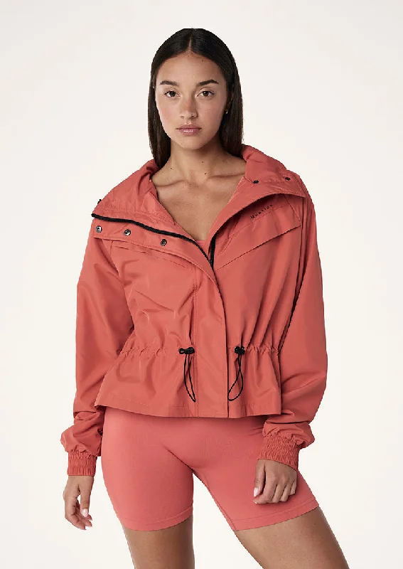 Simple Chic SHELTER JACKET IN BRICK RED