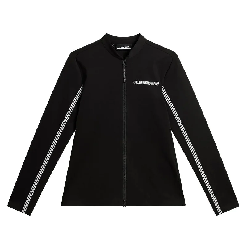 Weekend Comfort Wear J.Lindeberg Wildcat Full Zip Mid Layer Golf Jacket Black - FW23 Women Weekend Comfort Wear J.Lindeberg Wildcat Full Zip Mid Layer Golf Jacket Black - FW23 Women