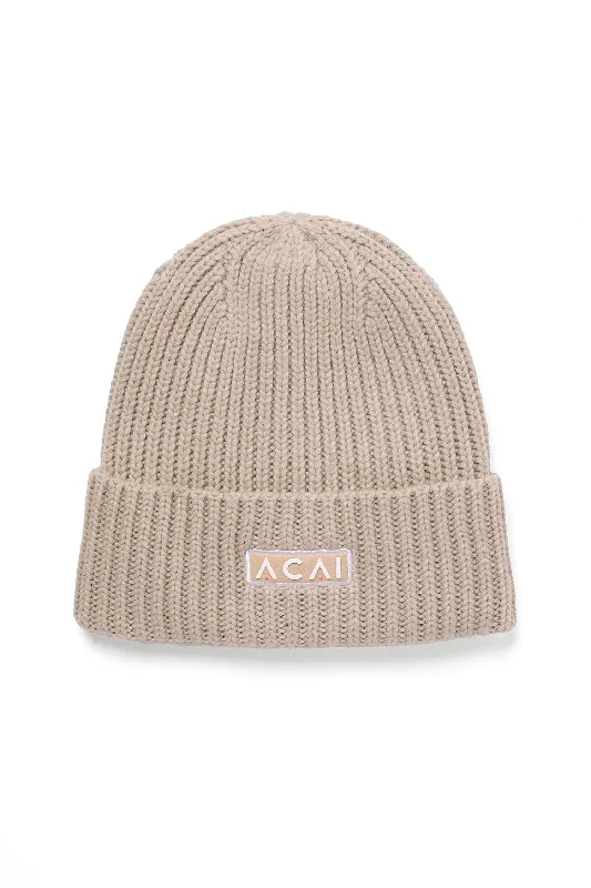 Soft Trends Merino Wool Beanie - Almond