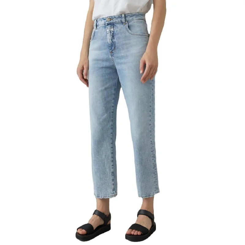 Warm Wear Gill Organic Stretch Straight Jean In Light Wash