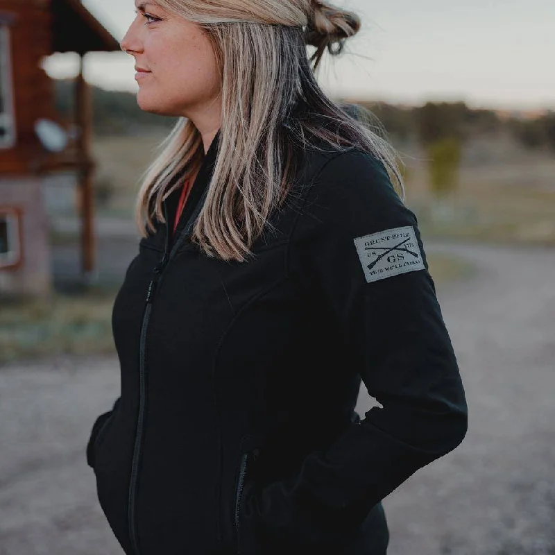 Comfortable Sweaters Women's Soft Shell Hoodie - Black