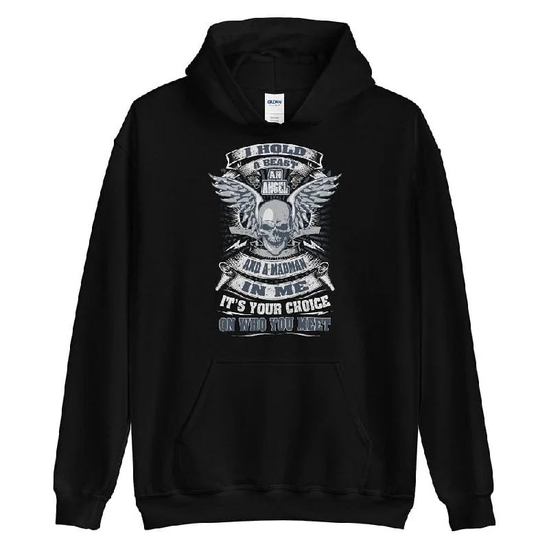Easy Comfort Style I Hold A Beast - Skull Hoodie - up to 5XL