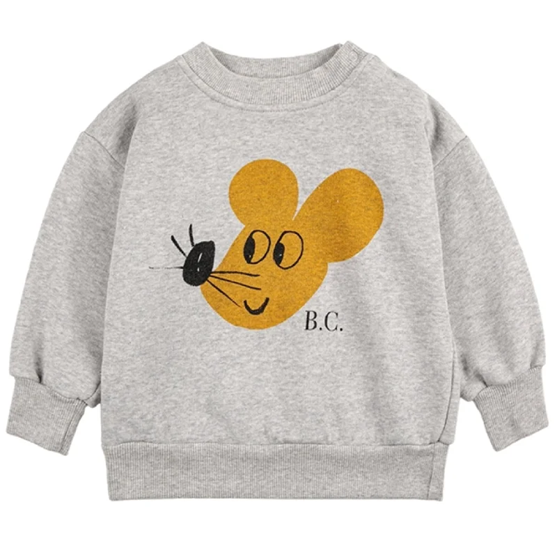 Relaxed Jackets Bobo Choses Light Heather Grey Mouse Sweatshirt