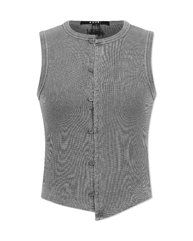 Cozy Fashion Ksubi Jeans Syndicate Asymmetrical Xtra Rework Tank