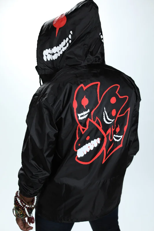 Comfy Pants GUILTY GEAR - 'Zato-1 Pressure' Windbreaker - Black