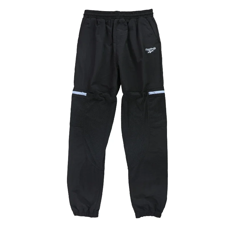 Fashion Comfort Reebok Womens Classics Pocket Trousers Athletic Track Pants, Black, X-Small