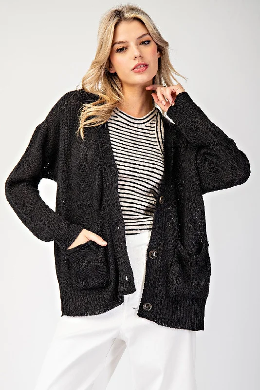 Trendy Looks Maeve Cardigan - Black<br>***Last One***