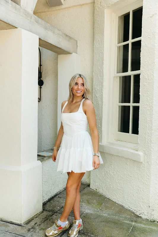 Elegant Dressing Ava Athletic Dress - White