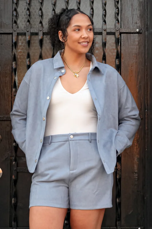 Smart Comfort Wear Align Suede Shacket