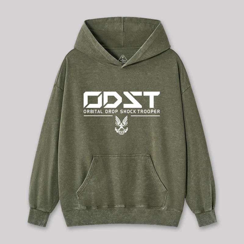 Weekend Comfort ODST White Classic Geek Washed Hoodie