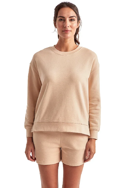 Soft Clothing TriDri Womens Billie Side Zip Crewneck Sweatshirt - Nude - Closeout