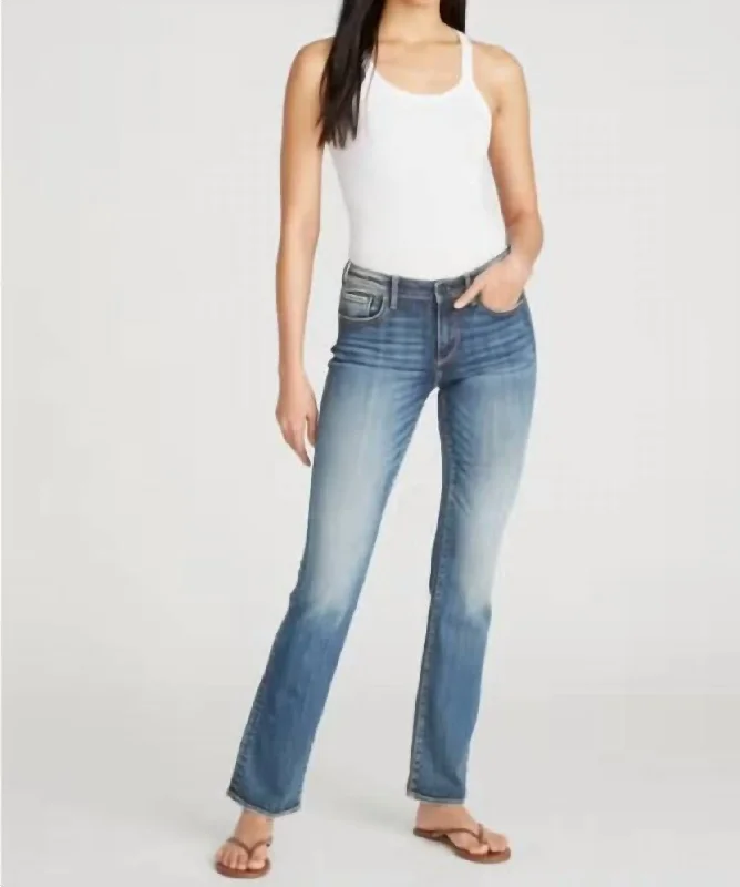 Cozy Apparel Kelly Bootcut In Mid Wash