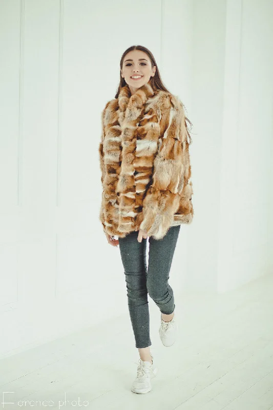 Effortless Outfits Fox Fur Jacket