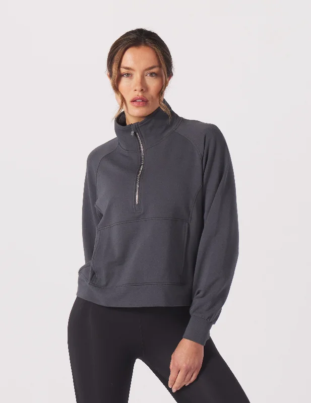 Stylish Casuals Daily Scuba 1/4 Zip: Carbon