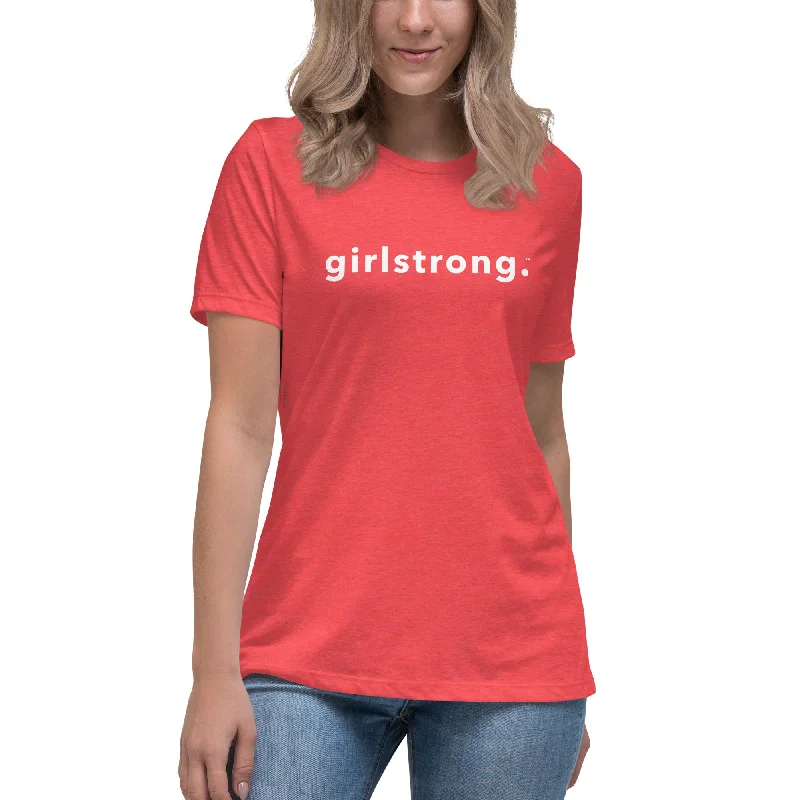 Comfortable Tops PERFECT FEMME FIT RELAXED TEE HEATHER RED