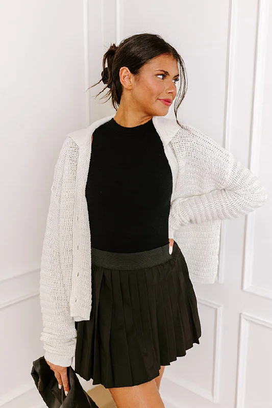 Chic Outfits The Dottie Pleated Skort In Black