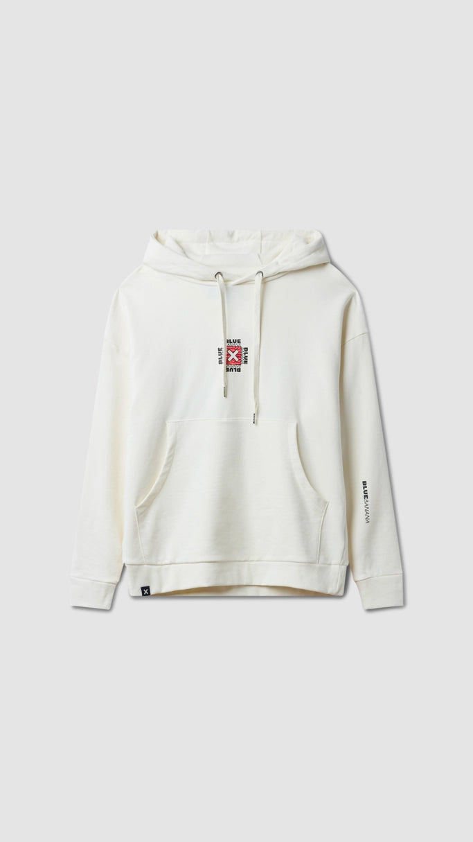 Relaxed Fashion SUDADERA CON CAPUCHA FOAM BLANCO ROTO