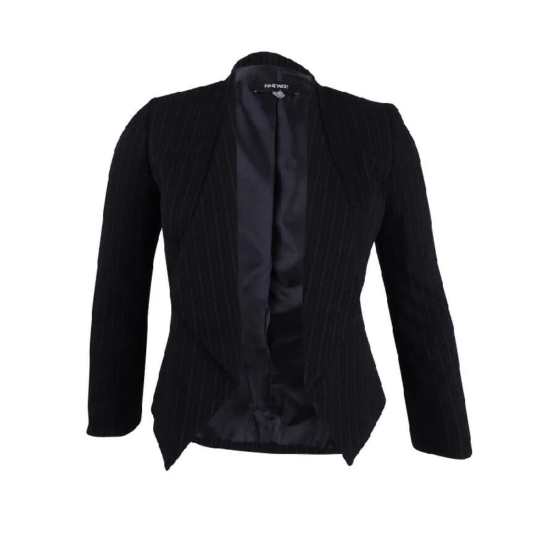 Chic Outfits Nine West Women's Striped Open-Front Blazer