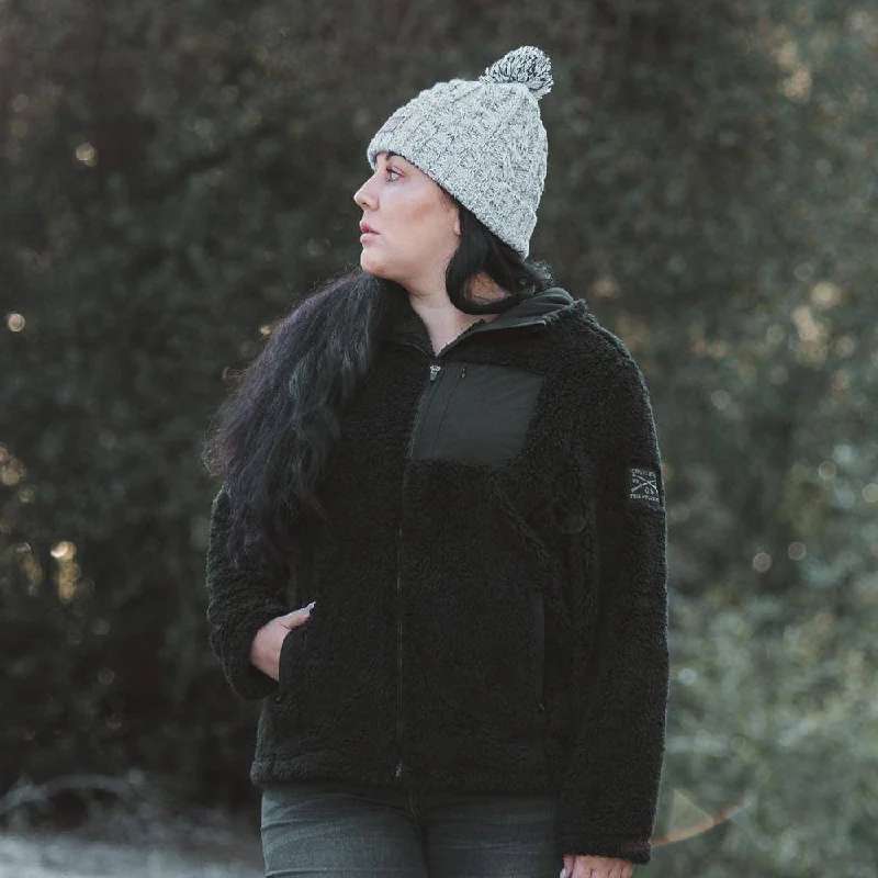 Cozy Lounge Wear Women's Standard Issue Sherpa Fleece - Black
