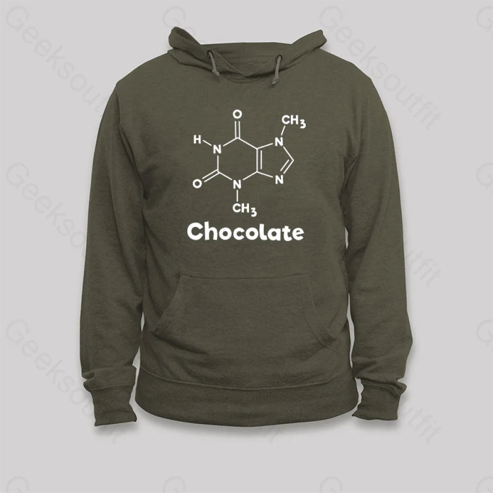 Urban Chic Chocolate Molecule Chemistry Science Hoodie