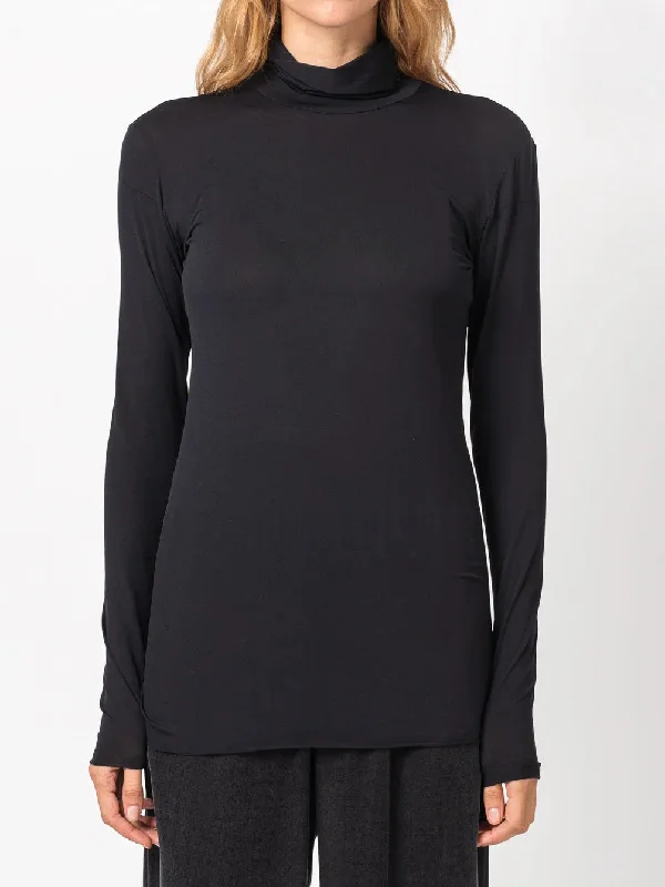 Breathable Style Stretch Turtleneck Top