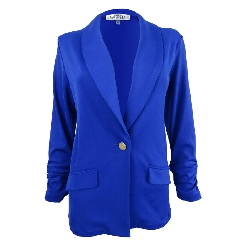 Comfortable Fashion Looks Kasper Women's Single-Button Shawl-Collar Blazer