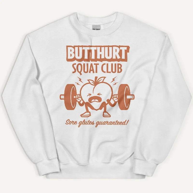 Casual Fit Butthurt Squat Club Sweatshirt