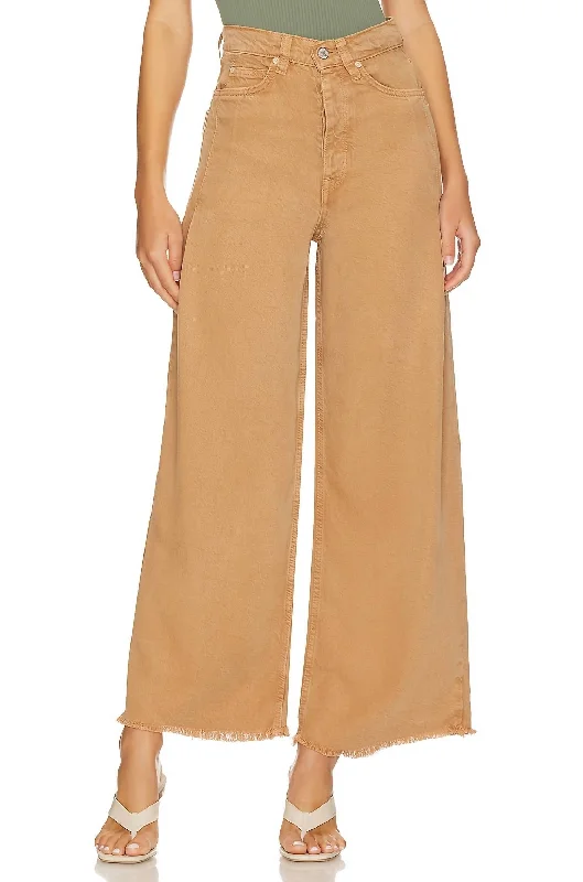 Cozy Footwear Old West Slouchy Jeans In Tumbleweed