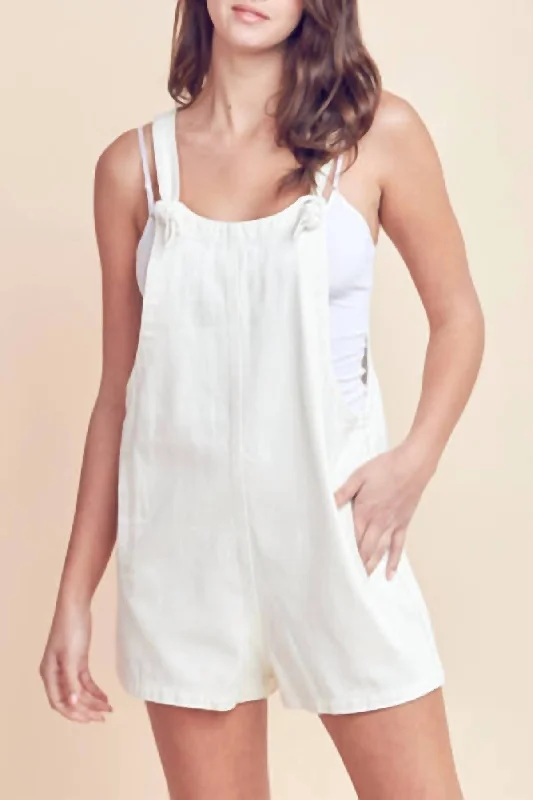 Effortless Dressing Overalls In Off White