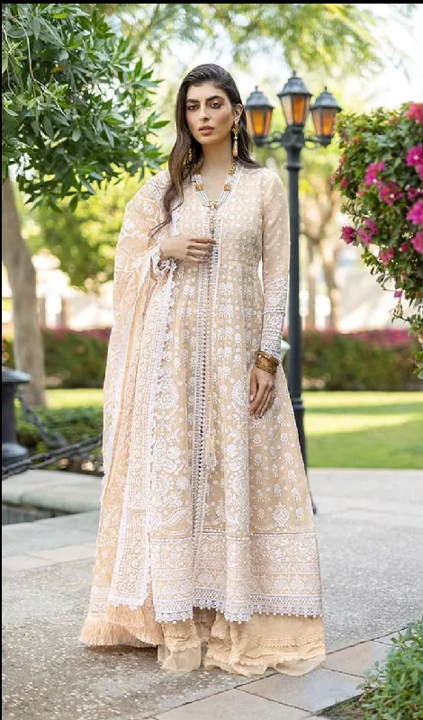 Comfortable Tops S 62 A Lawn Cotton Heavy Embroidered Long Straight Cut Pakistani Suit