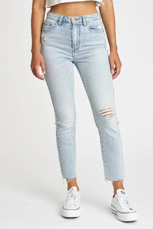 Cozy Fashion Daily Driver High Rise Jeans In Winner