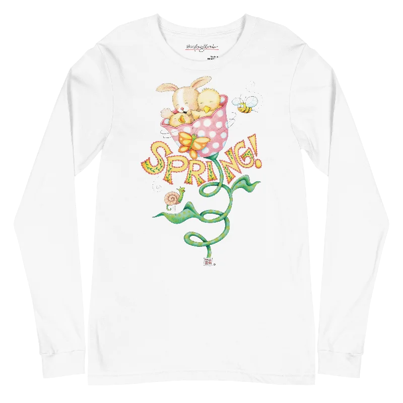 Soft Casuals Spring Tulip Unisex Long Sleeve Shirt