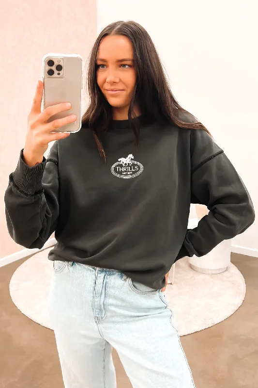 Cozy Shirts Chariot Oval Slouch Crew Merch Black