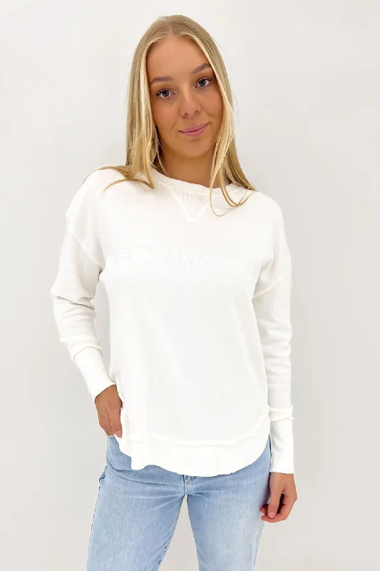 Soft Layers Simplified Crew Ecru