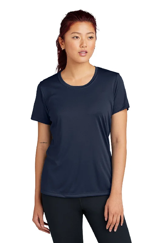 Cozy Chic Trends Sport-Tek Womens Competitor Moisture Wicking Short Sleeve Crewneck T-Shirt - True Navy Blue
