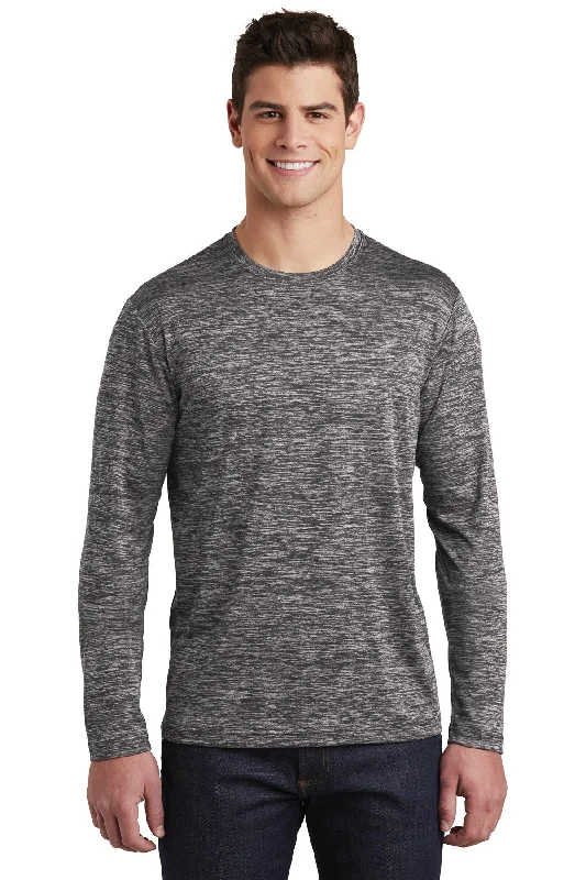 Weekend Comfort Wear Sport-Tek PosiCharge Long Sleeve Electric Heather Tee. ST390LS