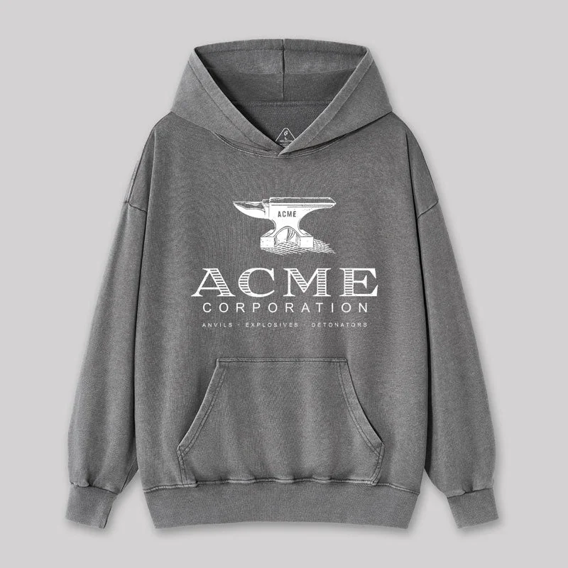 Stylish Casuals Acme Corporation Geek Washed Hoodie