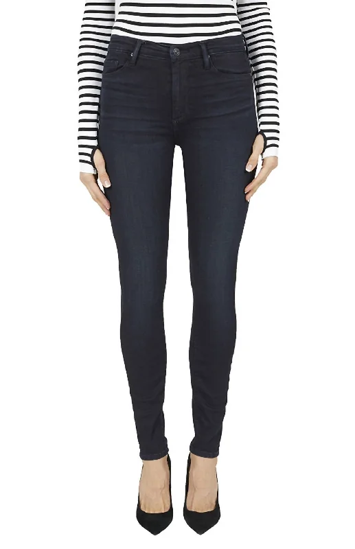 Layered Style Gisele High Rise Super Skinny Denim In Black