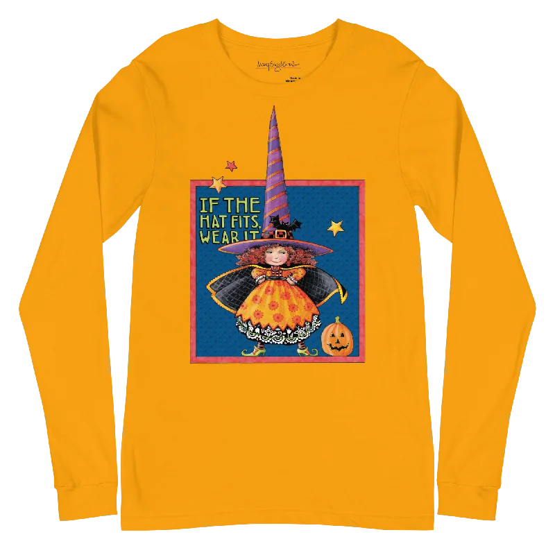 Comfortable Lounge Wear If the Hat Fits Unisex Long Sleeve Shirt