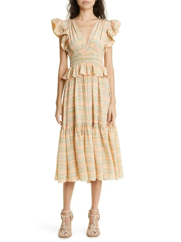 Soft Trends Bendetta Dress in Opal
