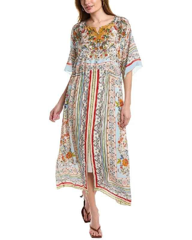 Light Dressing Johnny Was Sydnee Sagan Silk Dress