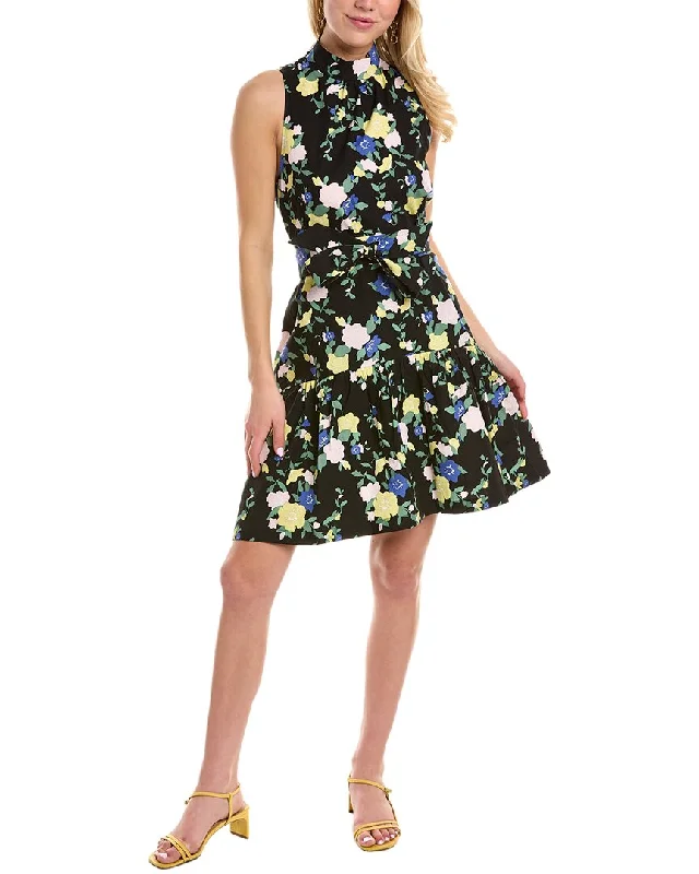 Easy-to-Wear Pearl by Lela Rose Floral Belted Dress