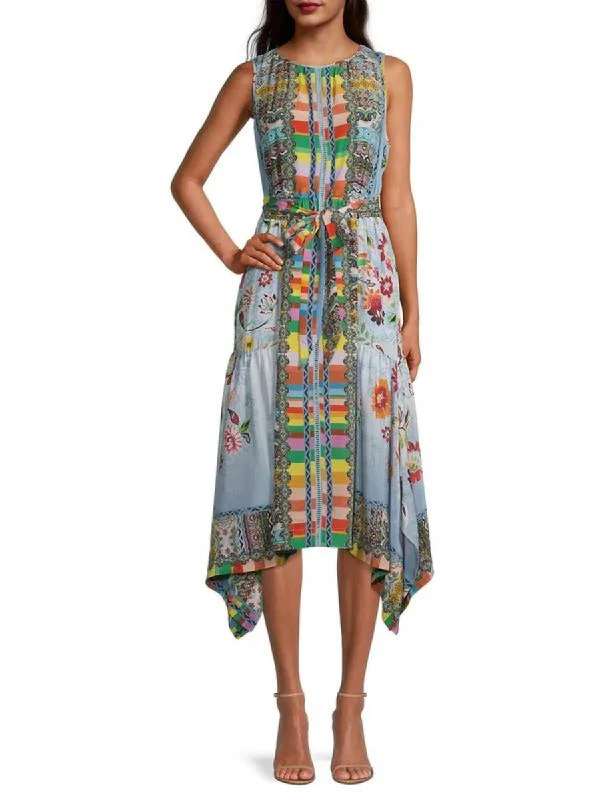 Casual Ease Rainbow Naia Dress in Multi