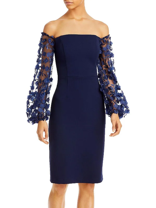 Effortless Outfits Womens Applique Above Knee Bodycon Dress