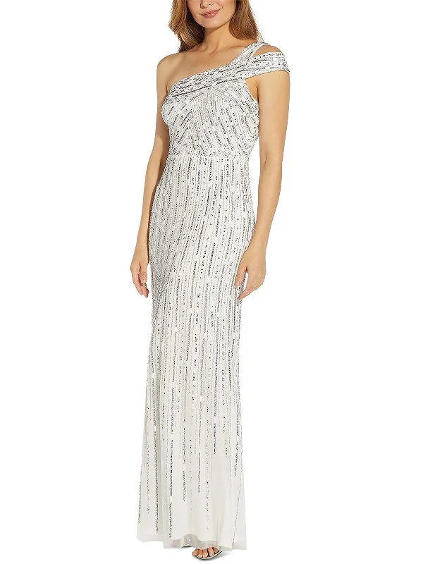 Versatile Casuals Womens Beaded Long Evening Dress