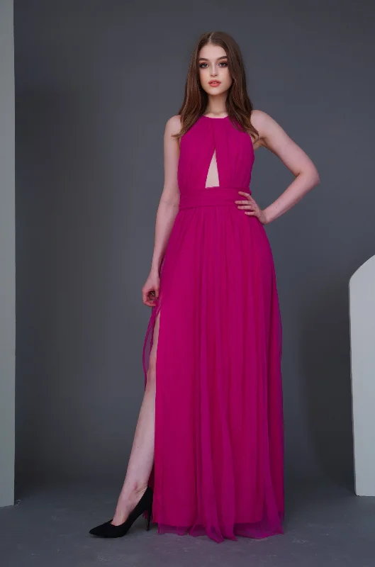 Casual Fit Wear Alicia Bright Pink Maxi Dress