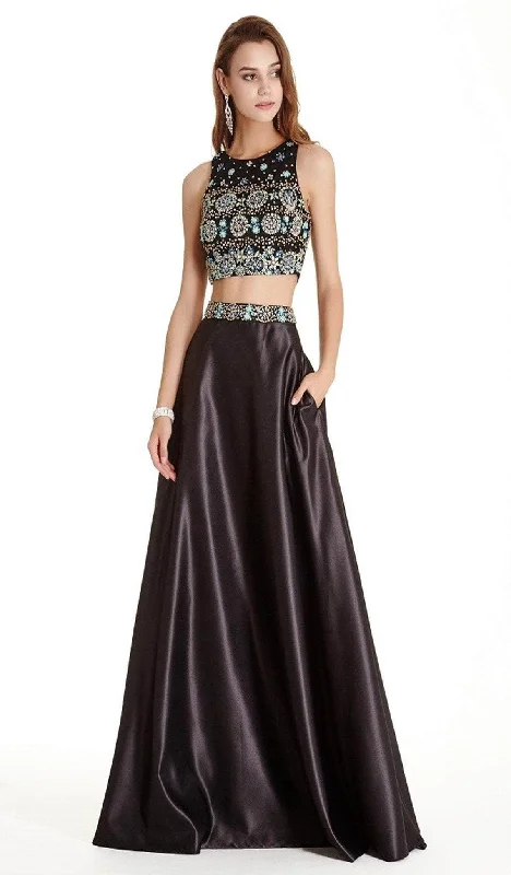 Fashionable Comfort Aspeed Design L1880 - Embellished Two Piece Prom Dress