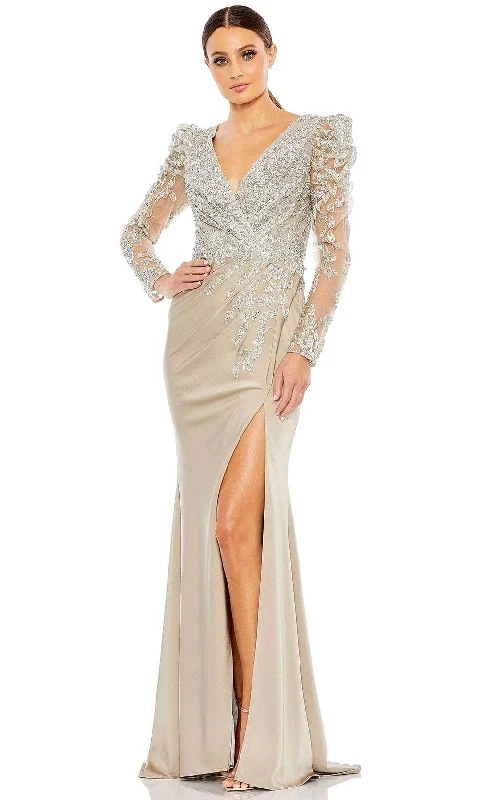 Elegant Fit Mac Duggal 20346 - Sheer Embroidered Evening Dress